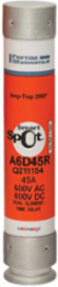 Amp-Trap 2000® 600V 45A Class RK1 Time-Delay Fuse, PolyTube Body