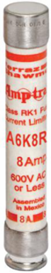 Fuse Amp-Trap 600V 8A Fast-Acting Class RK1, 5 Inch Length, 0.81 Inch Diameter
