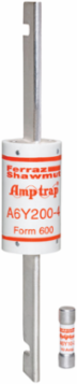 Form 600 Fuse 500V DC 8A Ferrule Mount, Clip Mount, 0.81 Inch Diameter