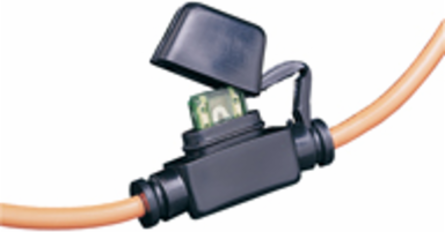 Automotive Fuseholder, 30 Amp, 32V DC, PVC Body, RoHS Compliant