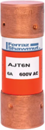 Amp-Trap 2000® Class J Fuse, 6A, 600V, Time-Delay, 2.25 Inch Length, 0.81 Inch Diameter