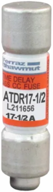 Fuse Amp-Trap 2000® 600V 17.5A Time-Delay Class CC, Diameter 0.41 Inch