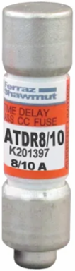 Fuse Amp-Trap 2000 600V 0.8A Time-Delay Class CC, Compact Design, 1.5 Inch Length