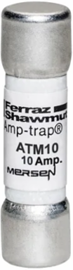 Fuse Amp-Trap Midget 600V 10A Fast-Acting, 1-1/2 Inch x 13/32 Inch, 100kA I.R.