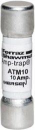 Fuse Amp-Trap Midget 600V 10A Fast-Acting, 1-1/2 Inch x 13/32 Inch, 100kA I.R.