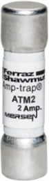 Fuse Amp-Trap® 600V 2A Fast-Acting Midget Fuse, 1-1/2 Inch x 13/32 Inch, Grit 100 kA
