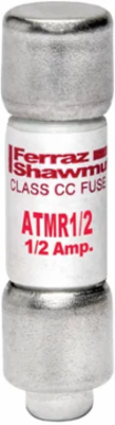 Fuse Amp-Trap 600V 0.5A Fast-Acting Class CC, 0.41 Inch Diameter, 0.02 lb