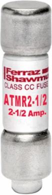 Fuse Amp-Trap® Fast-Acting Class CC 600V 2.5A, 1.5 Inch Length, 0.41 Inch Diameter