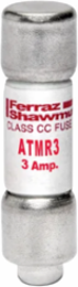 Amp-Trap 600V 3A Fast-Acting Class CC Fuse, 1.5 Inch Length, 200 kA Breaking Capacity