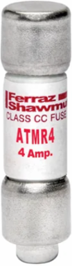 Amp-Trap® 600V 4A Fast-Acting Class CC Fuse, 1.5 Inch Length, 200 kA Breaking Capacity