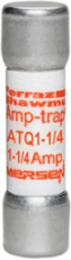 Fuse Amp-Trap 500V 1.25A Midget Time-Delay, 1-1/2 Inch x 13/32 Inch, Clip Mount