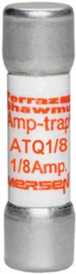 Amp-Trap Midget Time-Delay Fuse 0.125A 500V, 1-1/2 Inch x 13/32 Inch