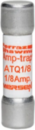Amp-Trap Midget Time-Delay Fuse 0.125A 500V, 1-1/2 Inch x 13/32 Inch