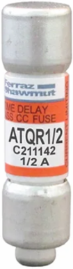 Amp-Trap 2000 600V 0.5A Time-Delay Class CC Fuse, 1.5 Inch Length, High Inrush Current Protection