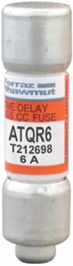 Fuse Amp-Trap 2000® Time-Delay Class CC 6A 600V, 1.5 Inch Length, 0.41 Inch Diameter