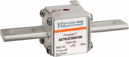 Protistor 30 aR Square Body Fuse-Link, 160A, 690/700V, Slotted Blades