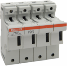 Modulostar® 4-Pole Modular Fuse Holder, 14x51 Fuse Size, IP20, DIN Rail Mounting