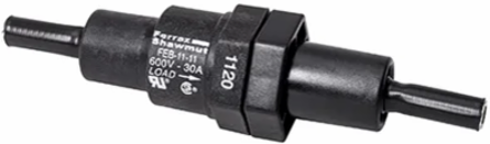 Fuse Base 600V 30A Midget 1-pole with Water Resistant Seal and Clip-in Installation