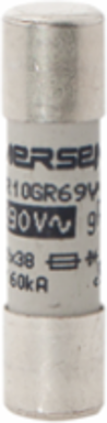 Protistor 10x38 gR Fast Acting Fuse, 30A, 690V, Ceramic Body, Ferrule Terminal