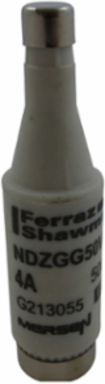 D Fuse-Link NDZ, 500VAC, 4A, Ceramic, 0.47 Inch Diameter, Brown