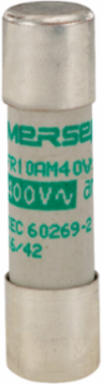 Cylindrical Fuse-Link aM 400VAC 10x38, 25A, Ceramic Body, Silver-Plated Contacts