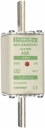 NH Fuse-Link Size 1, 40A, 690V AC, Ceramic, Double Indicator