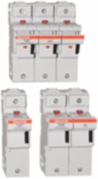 UltraSafe Modular Fuse Holder, 1-4 Poles, 750 VAC, IP20, 125 A, DIN Rail Mounting
