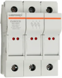 Modulostar® 3-Pole Modular Fuse Holder, 600V, 30A, DIN Rail Mounting, IP20