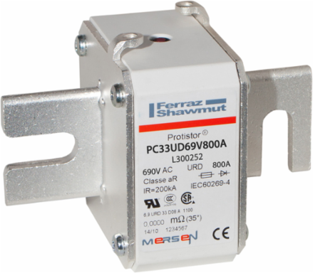 Protistor® aR High-Speed Fuse-Link 800A 690V Size 33 DIN Type Blades