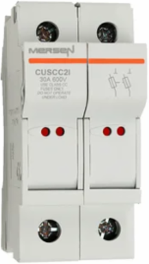 Modulostar® 2-Pole Fuse Holder, 30 A, 600 V, IP20, DIN Rail Mount