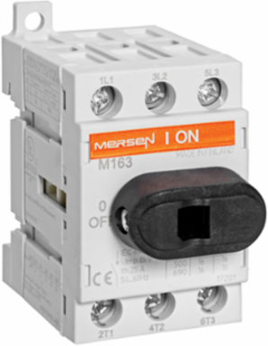 UL508 Non-Fused Disconnect Switch 600V 40A 3-Pole, Panel Mount