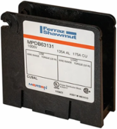 Mini Power Distribution Block 1000V 175A 1-Pole 2/0-#14 In-4 #4-#14 Out