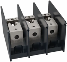 Power Distribution Block, 1000V, 175A, 3-Pole, Wire Range 2/0-#14
