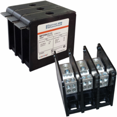 Power Distribution Block, 3-Pole, 1000V, 760A, Wire Range 500-#4 to #4-#14