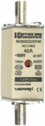NH Fuse-Link gG 500VAC Size 000 40A Double Indicator