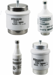 Fusible D Fuse-Link, DII, 690V, 16A, Grey, Ceramic Body, Clip Mount
