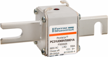 Protistor® 31 aR Square Body Fuse-Link, 690VAC, 500A, Ceramic Insulation