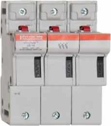 UltraSafe™ Modular Fuse Holder, 3-Pole, 14x51, DIN Rail Mount, IP20, 50 A Rating