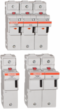 UltraSafe™ Modular Fuse Holder 2-Pole 22x58, IP20, 125A, DIN Rail Mounting
