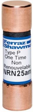 Canadian Fuse 250V 25A Ferrule Mount - Class H, 10kA, Non-time Delay