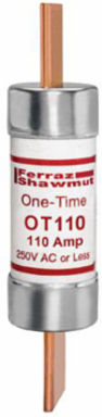 Amp-Trap Fuse 250V 110A Fast-Acting Class K5, 1.56 Inch Diameter, 7.13 Inch Length