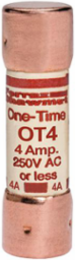 Fuse Amp-Trap® 250V 4A Fast-Acting Class K5 Fuse - 50kA Breaking Capacity, Clip Mount