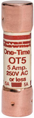 Fuse Amp-Trap 250V 5A Fast-Acting Class K5, 50 kA Interrupting Capacity