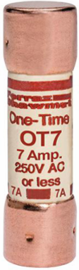 Fuse Amp-Trap 250V 7A Fast-Acting Class K5, 50 kA Interrupting Capacity, 0.56 Inch Diameter