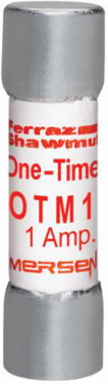Fuse Amp-Trap 250V 1A Fast-Acting Midget Fuse, 1-1/2 Inch x 13/32 Inch, 10kA