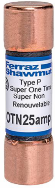 Fuse Amp-Trap 250V 25A Fast-Acting Class K5, 2 Inch Length, 0.56 Inch Diameter