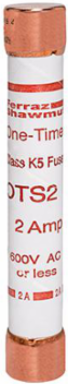 Fuse Amp-Trap 600V 2A Fast-Acting Class K5, 50kA Interrupting Capacity, Ferrule Connection
