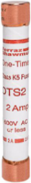 Fuse Amp-Trap 600V 2A Fast-Acting Class K5, 50kA Interrupting Capacity, Ferrule Connection