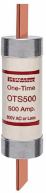 Fuse Amp-Trap® 600V 500A Fast-Acting Class K5, 3.12 Inch Diameter, 5.1 lb Weight