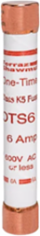 Fast-Acting Class K5 Fuse 600V 6A, 50 kA I.R., 5 Inch Length, Ferrule Connection